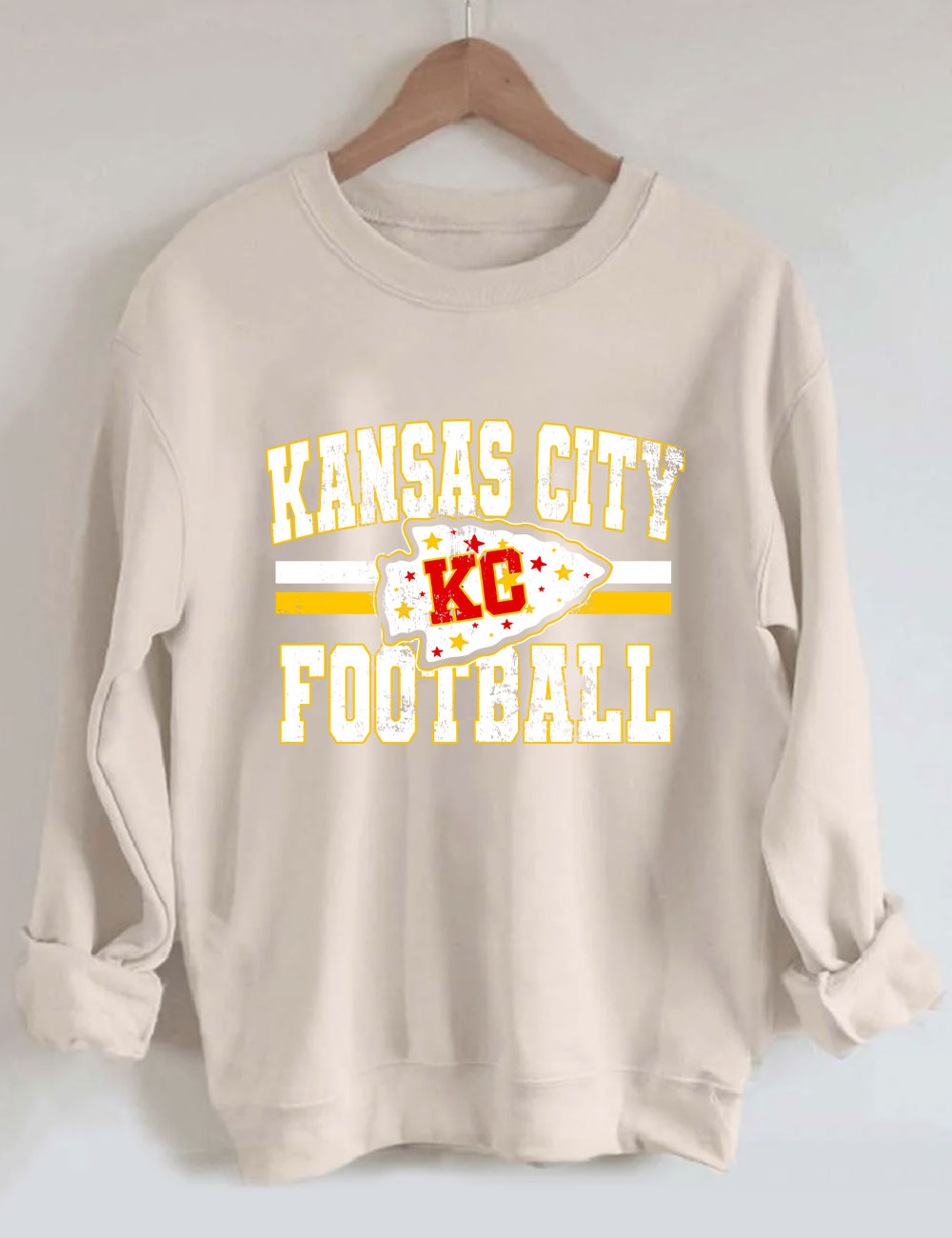 KC Chiefs Arrowhead Football Sweatshirt
