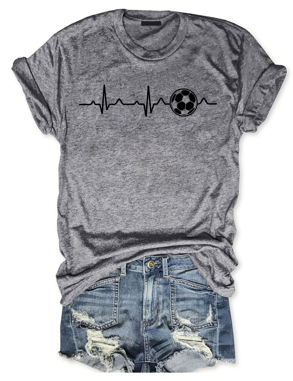 Football Heartbeat T-shirt