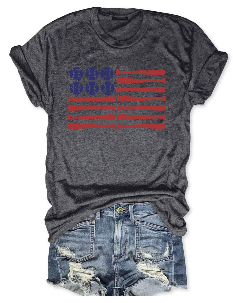 Baseball Flag T-shirt
