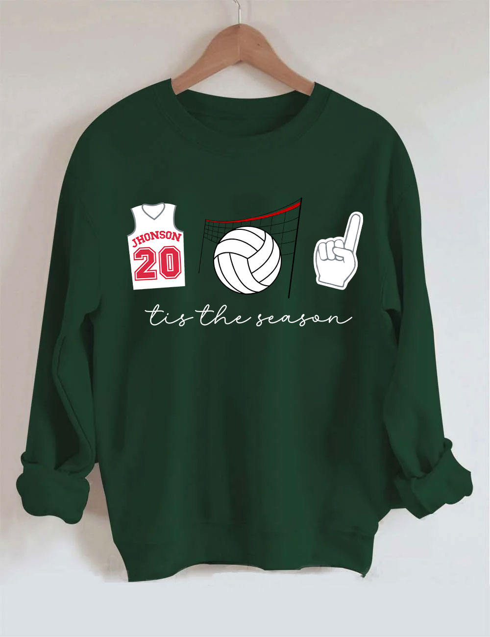 Tis The Season Custom Volleyball Sweatshirt