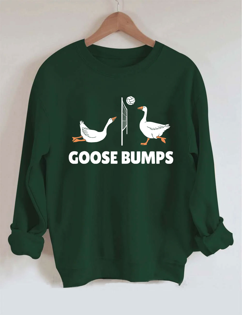 Goose Bumps Funny Volleyball Sweatshirt