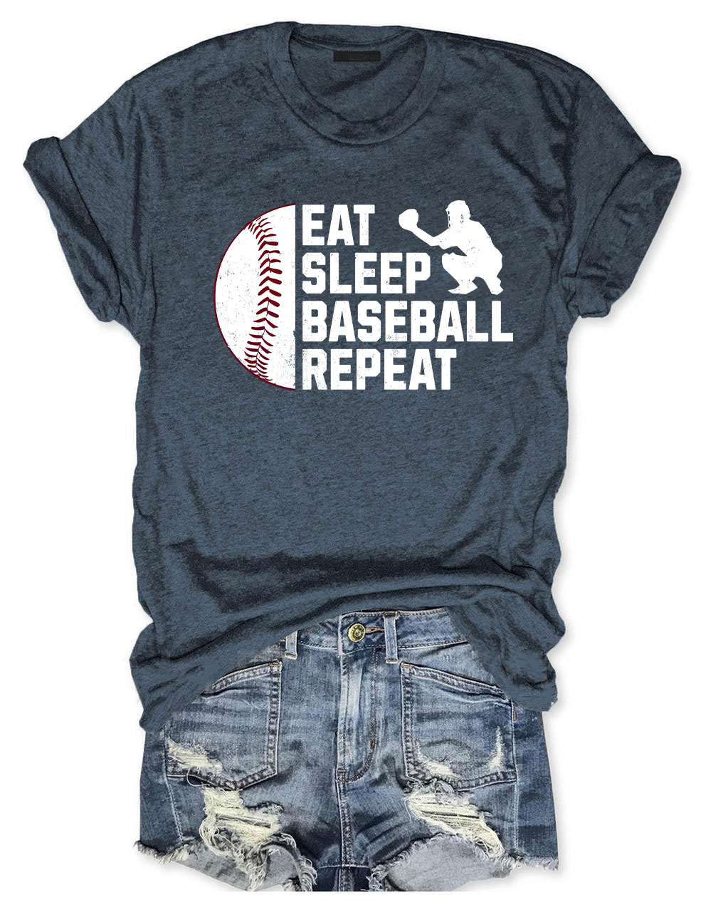 Eat Sleep Baseball Repeat T-shirt
