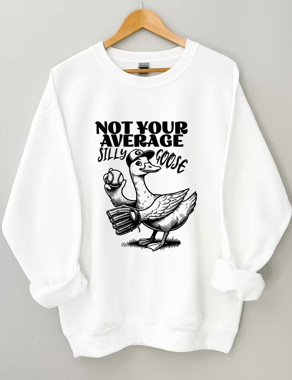 Not Your Average Silly Goose Funny Tennis Sweatshirt