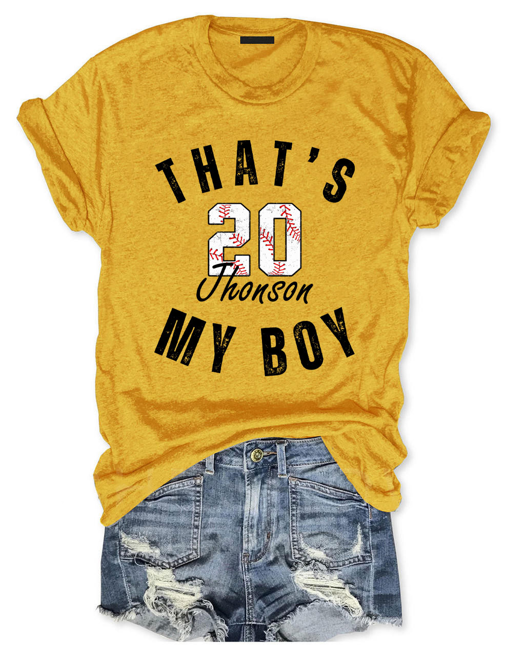 Custom That's My Boy Baseball T-Shirt