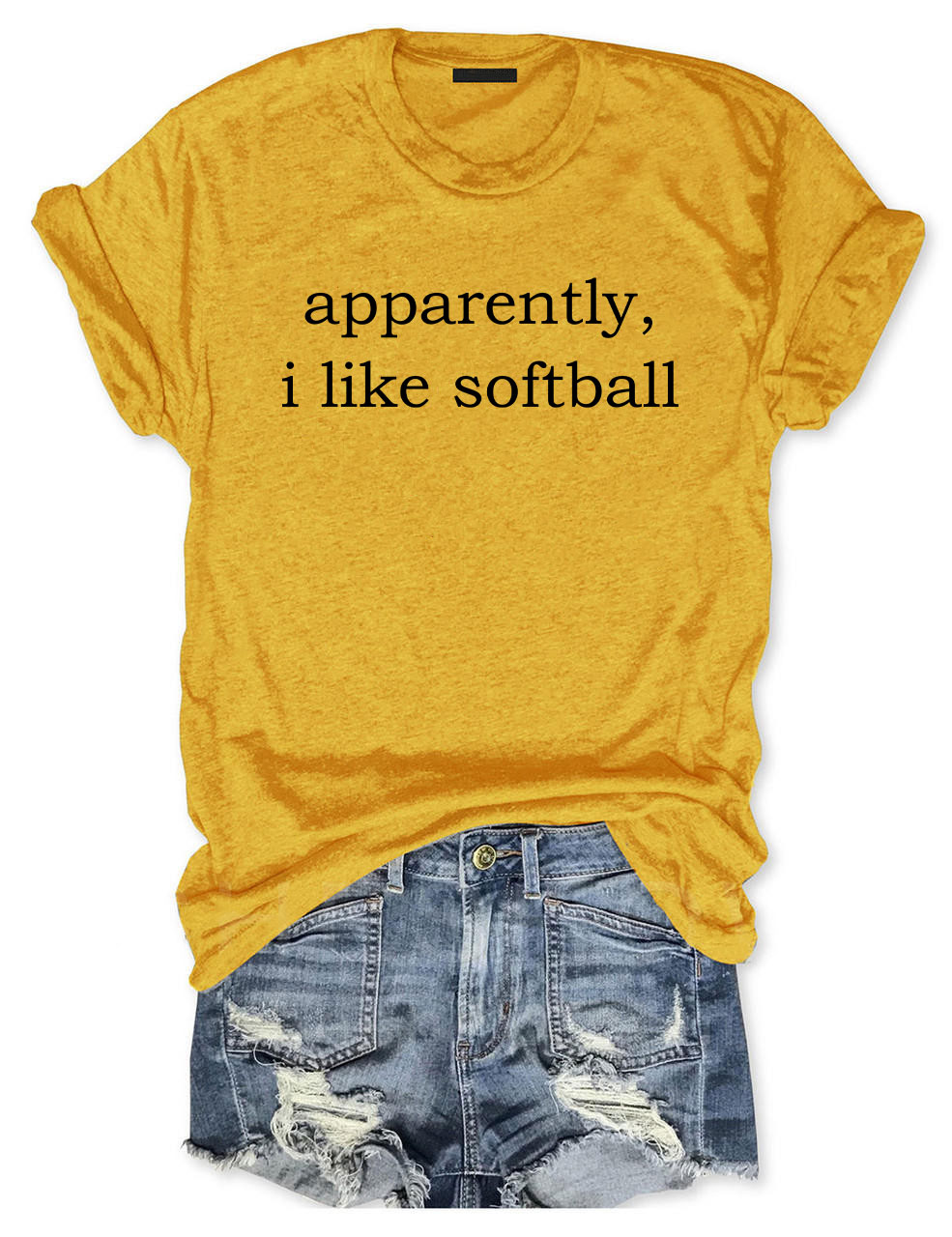 Apparently, I Like Softball T-shirt