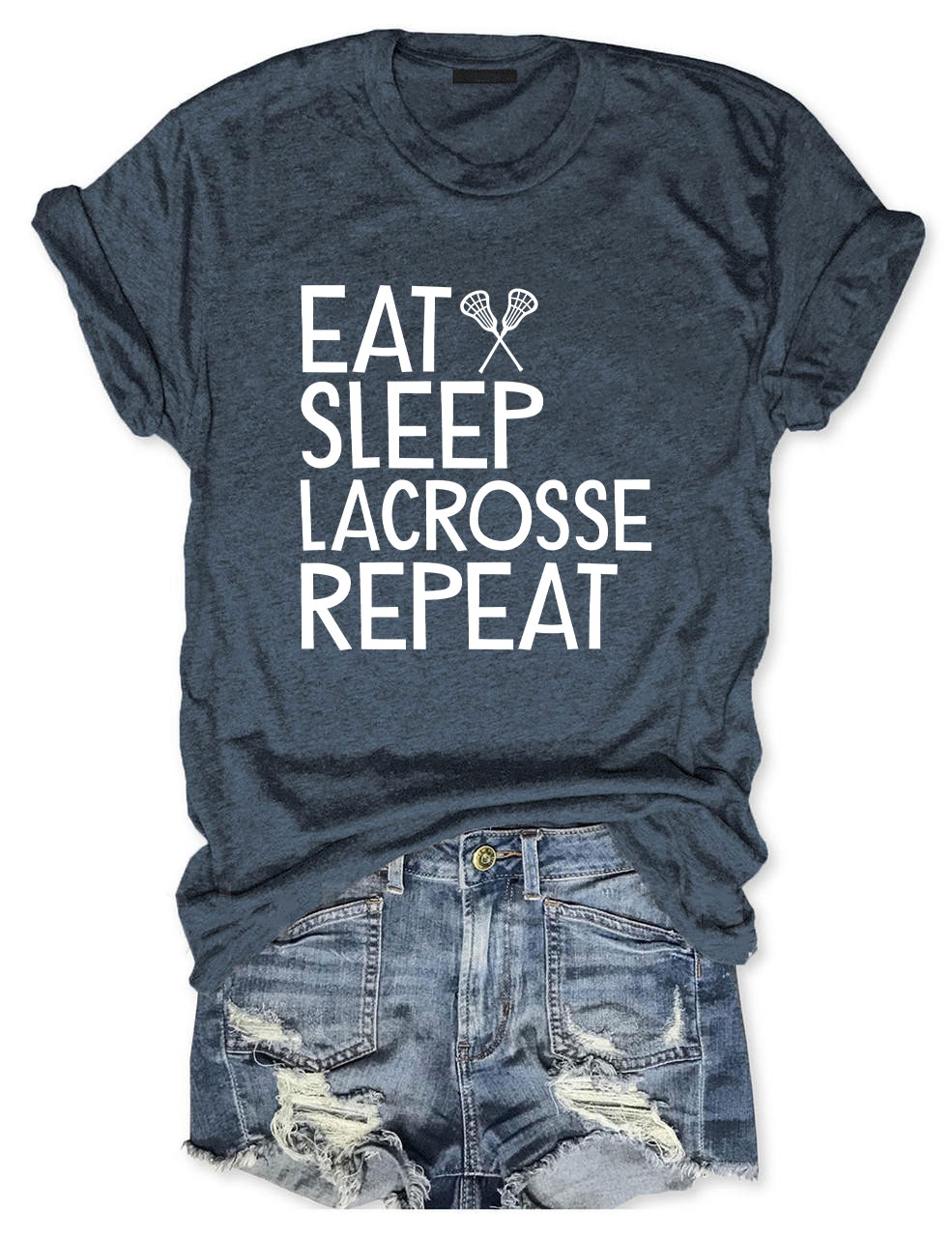Eat Sleep Lacrosse Repeat Funny T-shirt