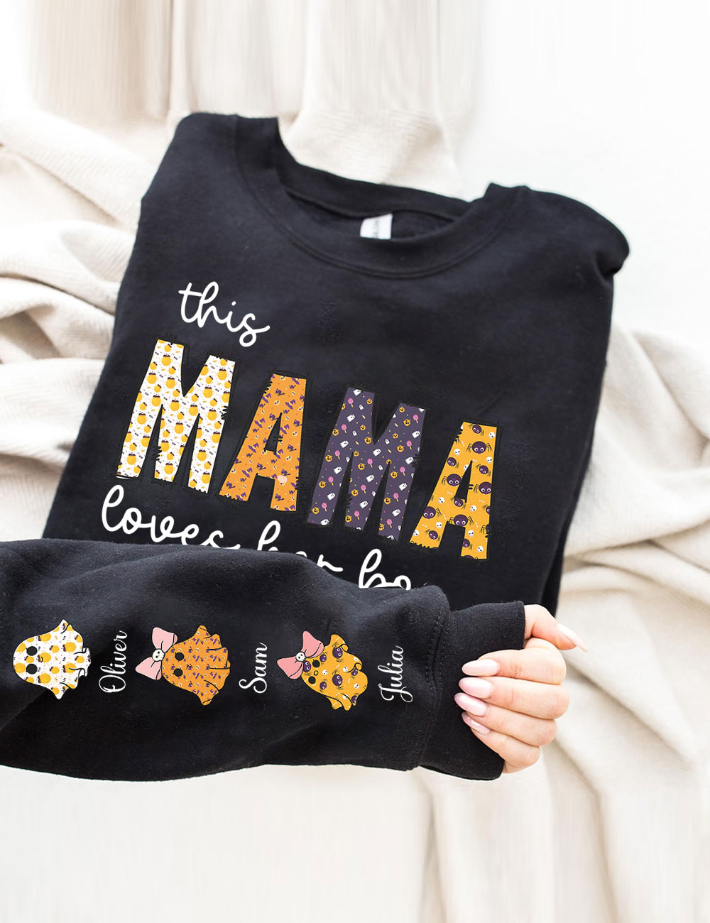 Custom This Mama Loves Her Boos Sweatshirt