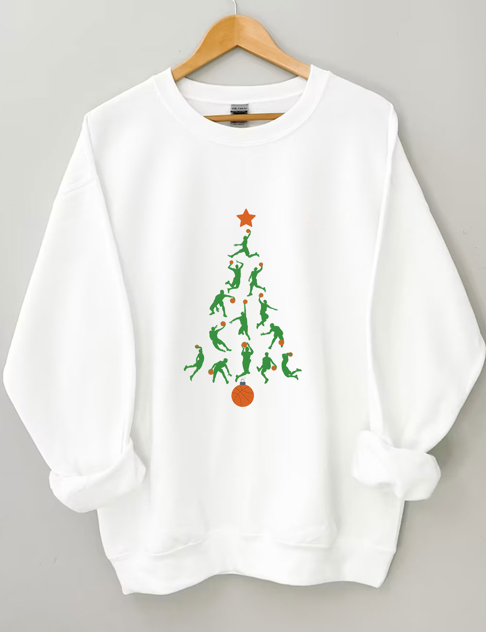 Christmas Basketball Tree Sweatshirt