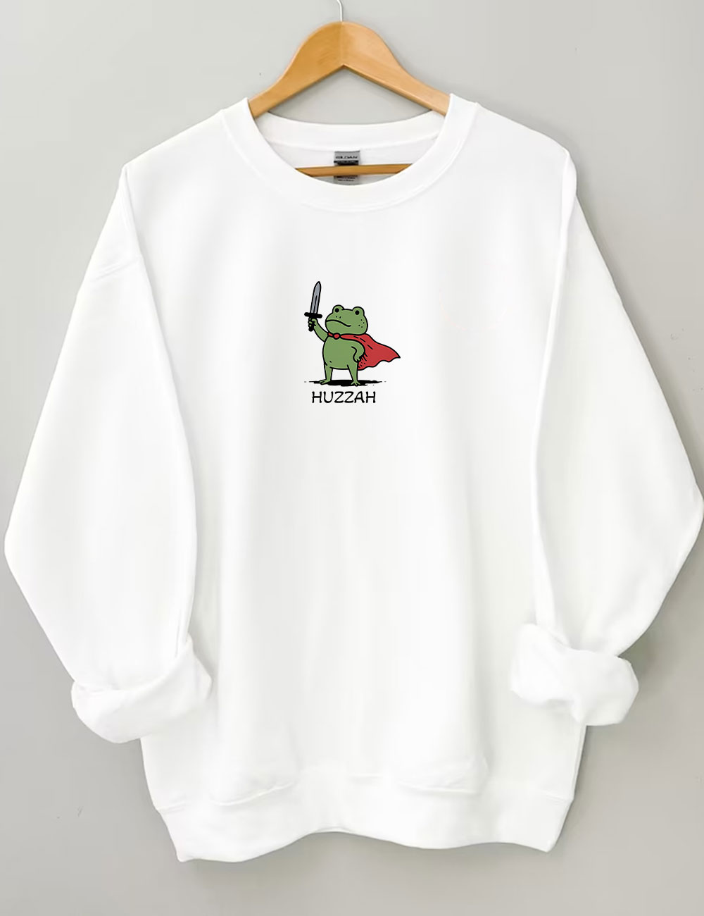 HUZZAH - Frog With Sword Sweatshirt