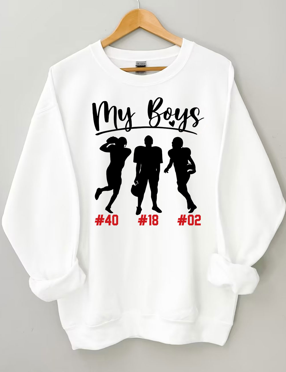 My Boys Custom Football Sweatshirt