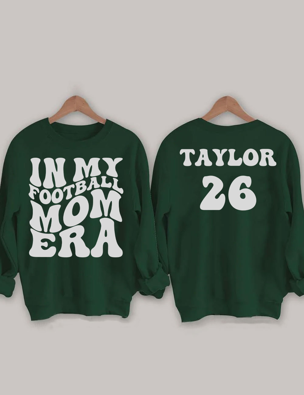 In My Football Mom Era  Custom Sweatshirt