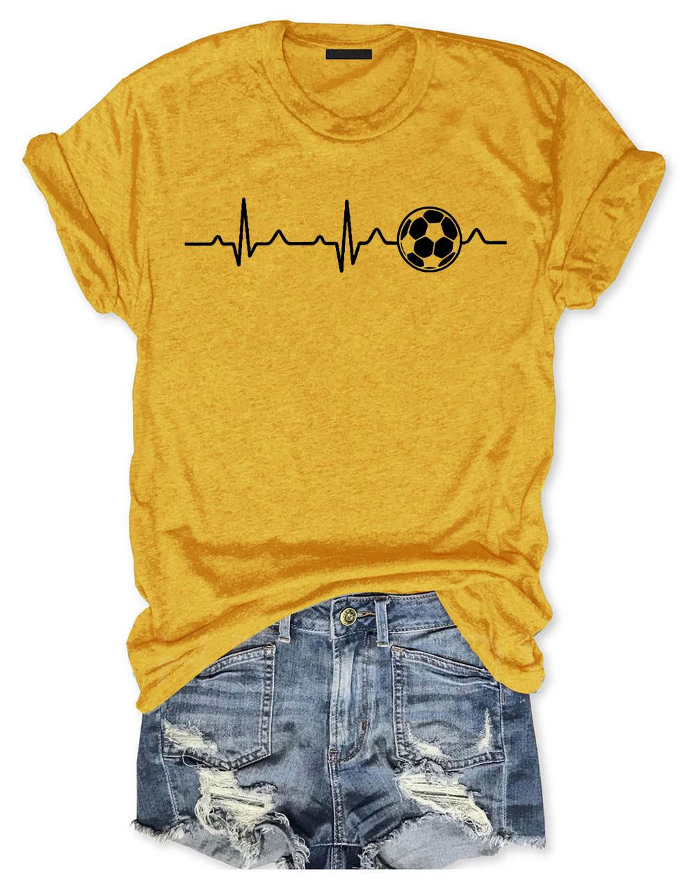 Football Heartbeat T-shirt