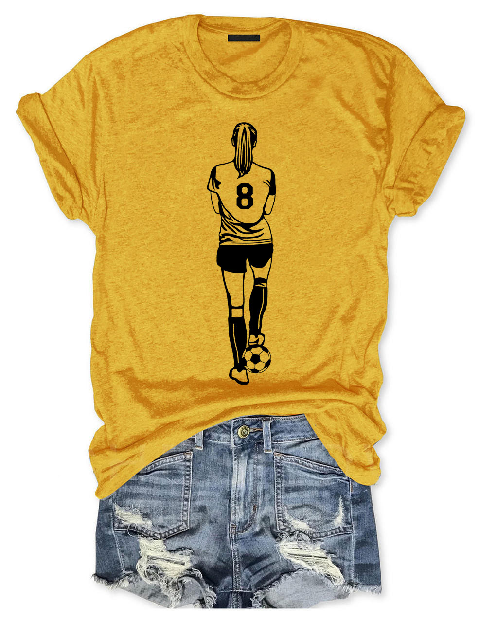 Girls Football Custom T-shirt