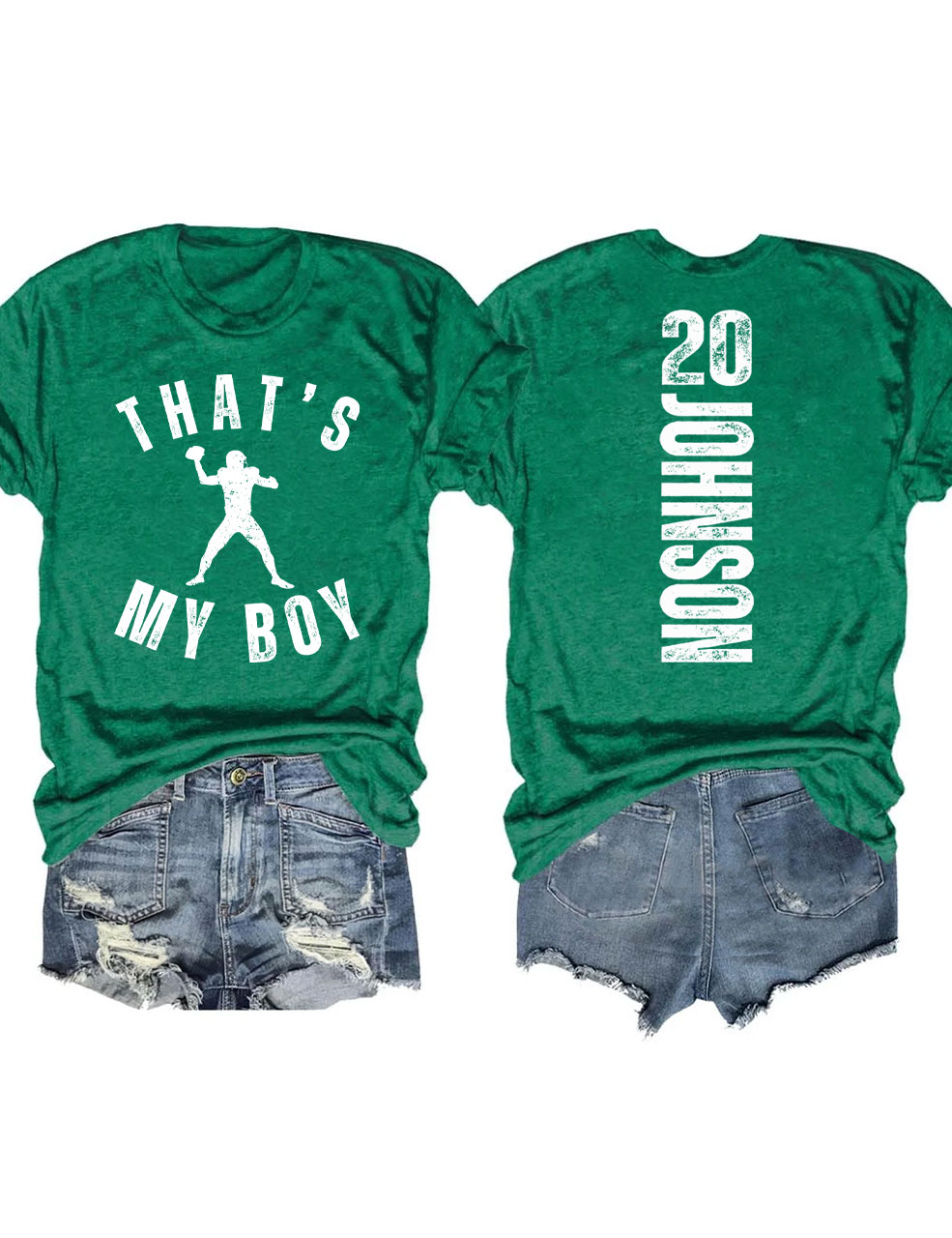 Custom That's My Boy Football Mom T-shirt