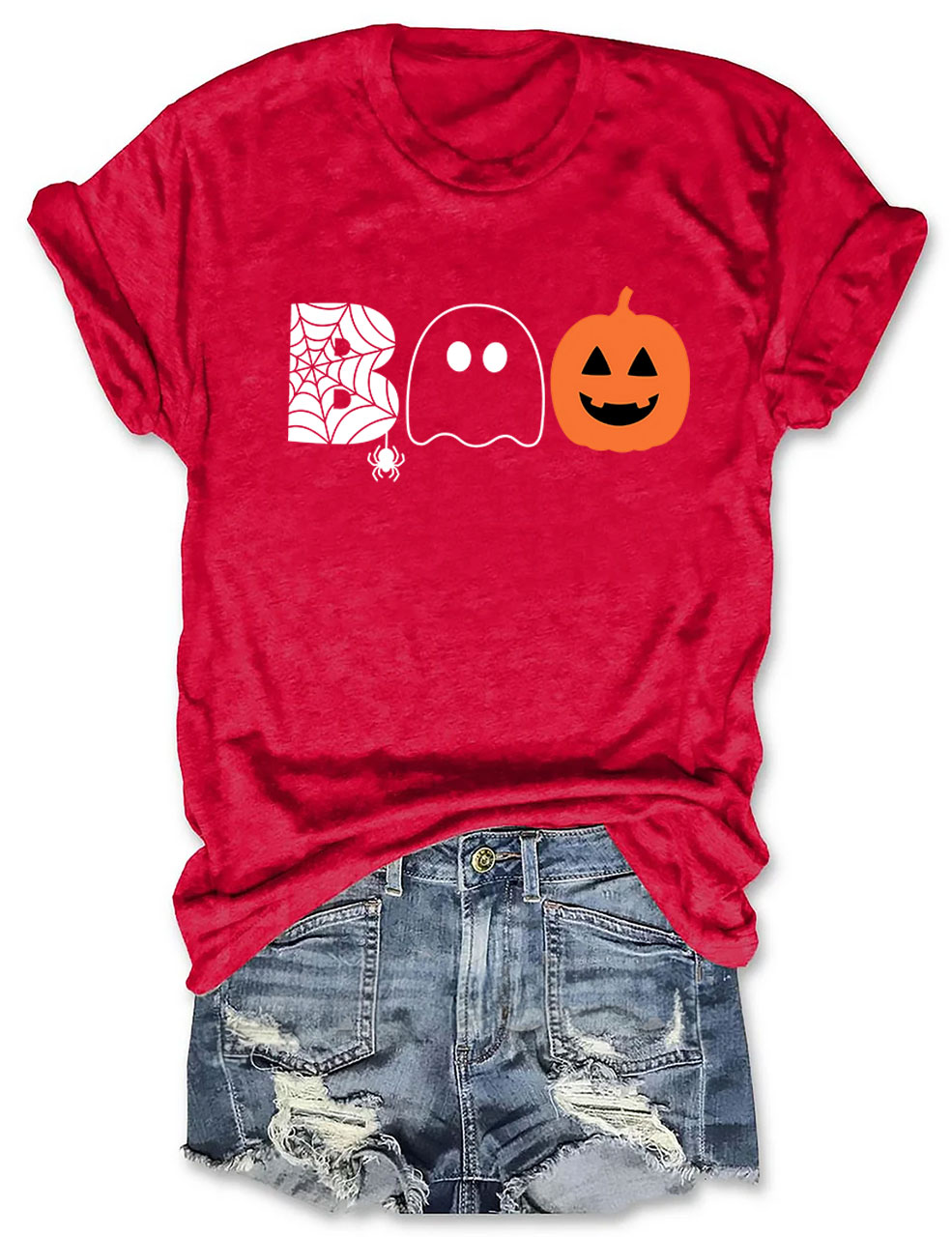 Boo Halloween Ghost Basketball T-shirt