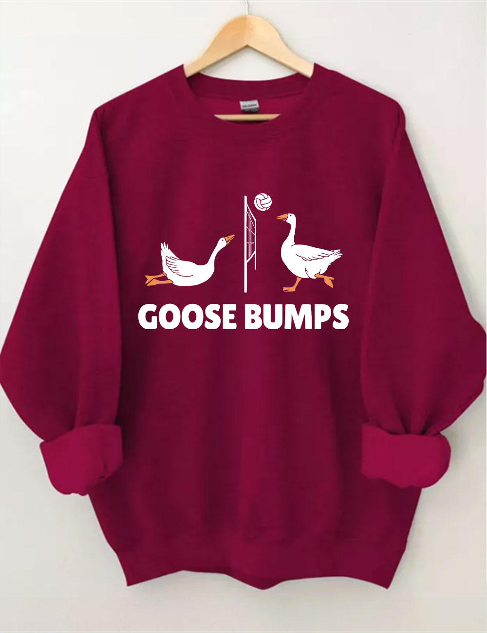 Goose Bumps Funny Volleyball Sweatshirt