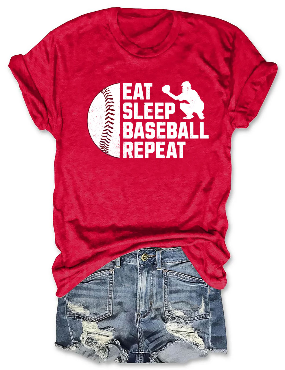 Eat Sleep Baseball Repeat T-shirt