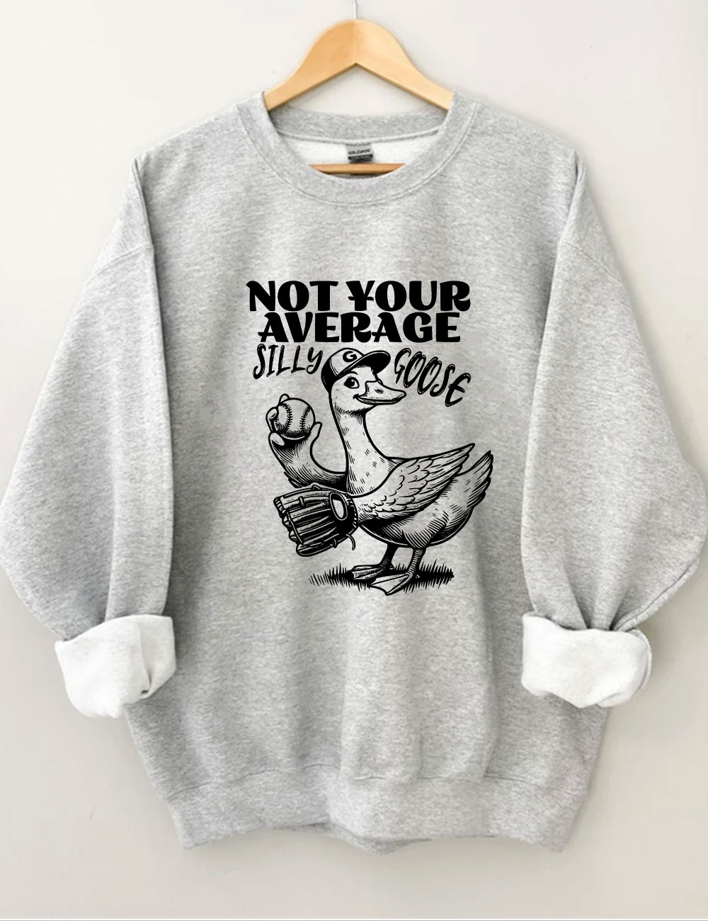 Not Your Average Silly Goose Funny Tennis Sweatshirt
