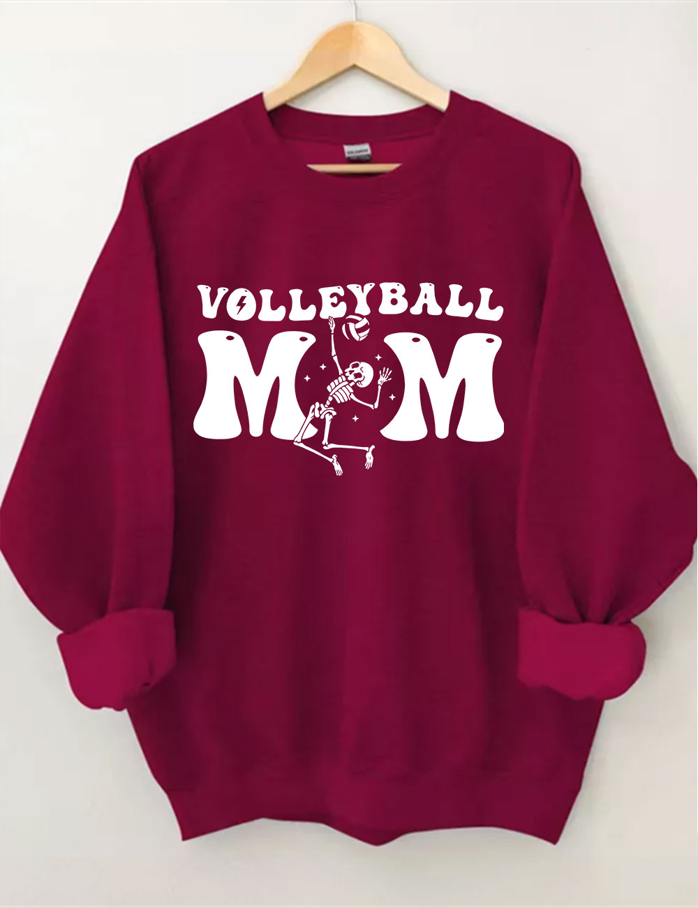 Volleyball Skeleton Mom Sweatshirt