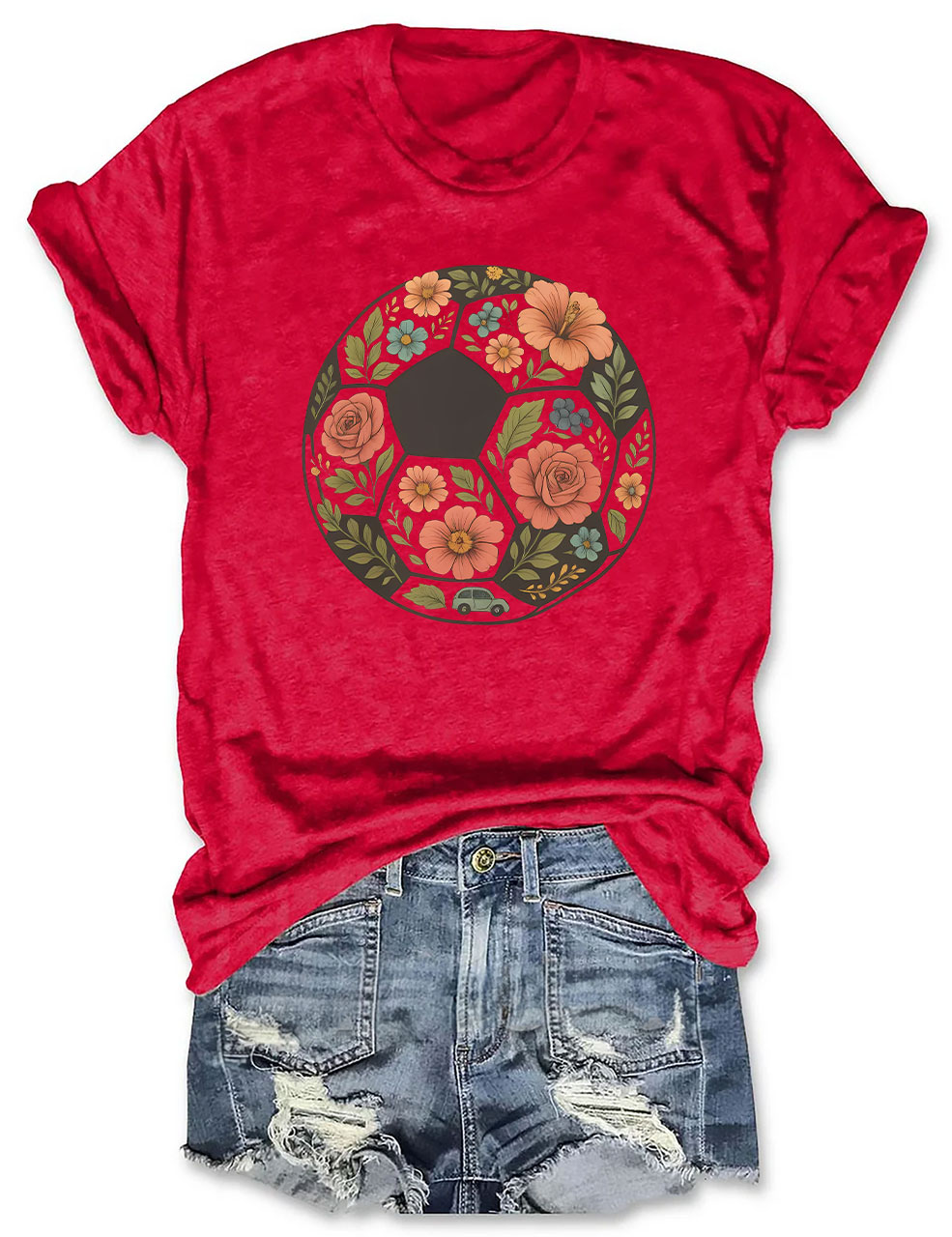 Floral Soccer T-shirt