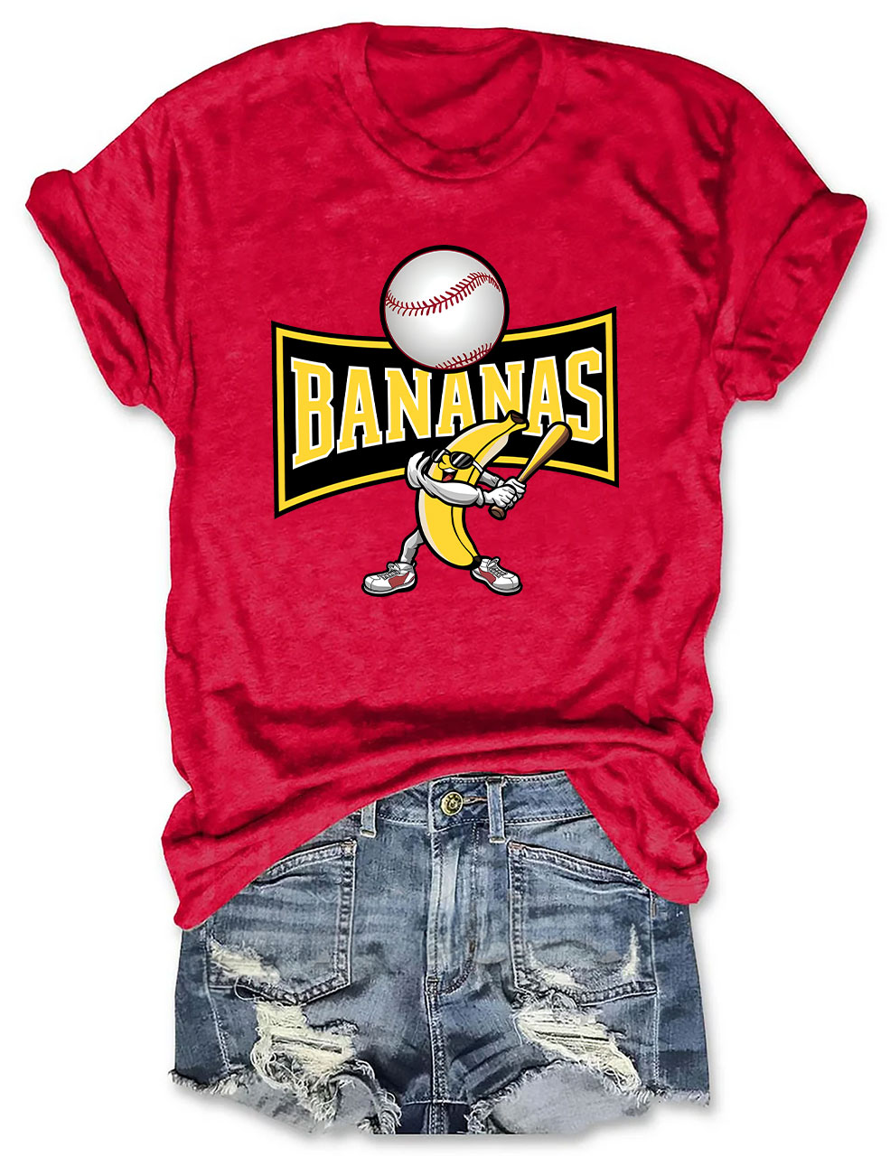 Let's Go Bananas Funny Baseball T-Shirt