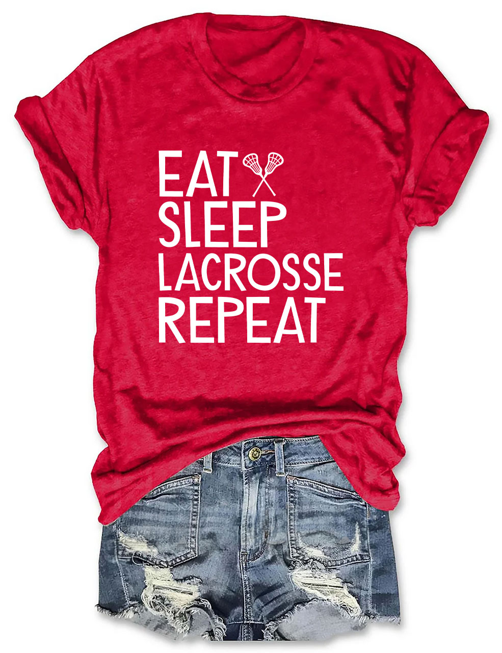 Eat Sleep Lacrosse Repeat Funny T-shirt