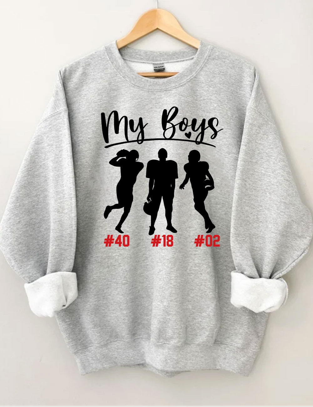 My Boys Custom Football Sweatshirt