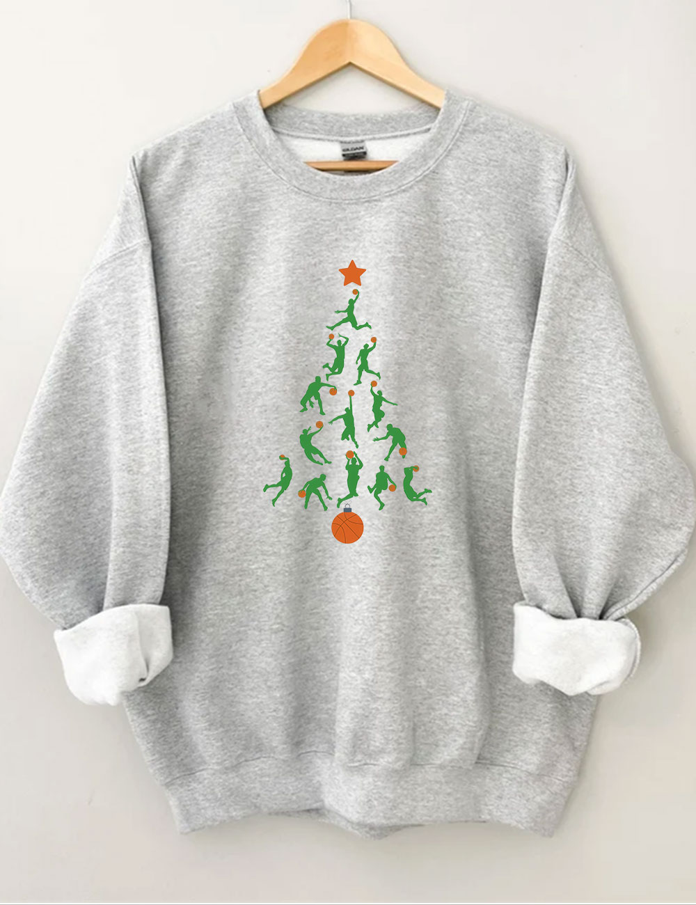 Christmas Basketball Tree Sweatshirt