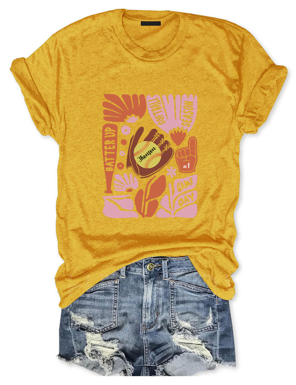 Custom Softball Mom T-shirt