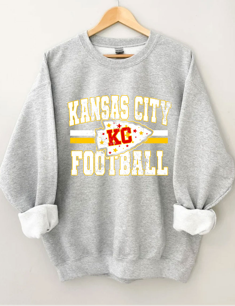 KC Chiefs Arrowhead Football Sweatshirt