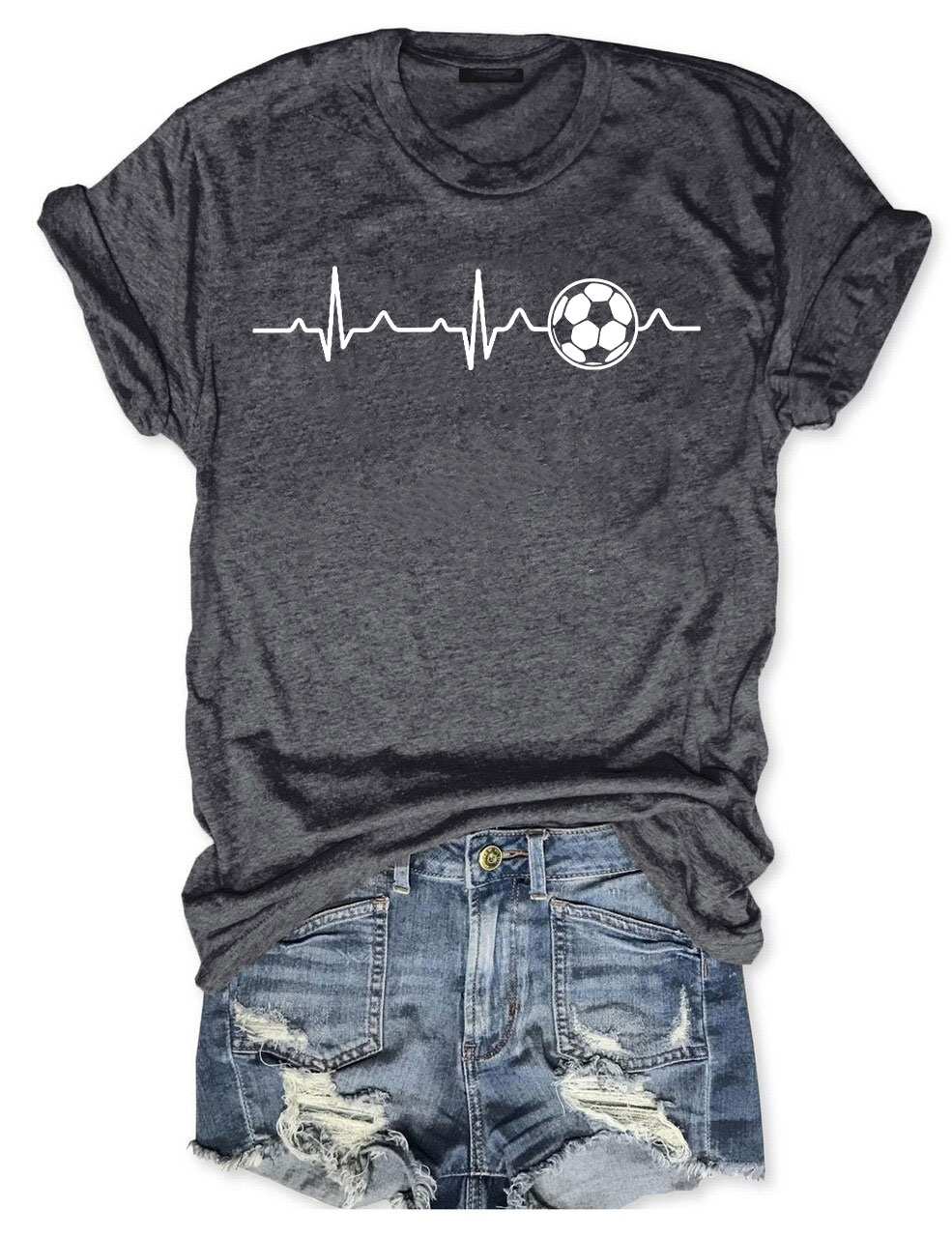 Football Heartbeat T-shirt