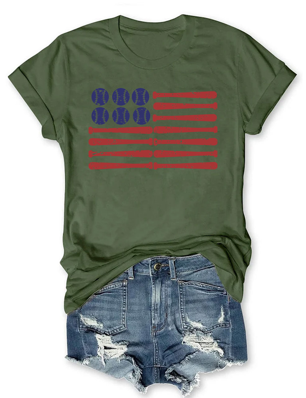 Baseball Flag T-shirt