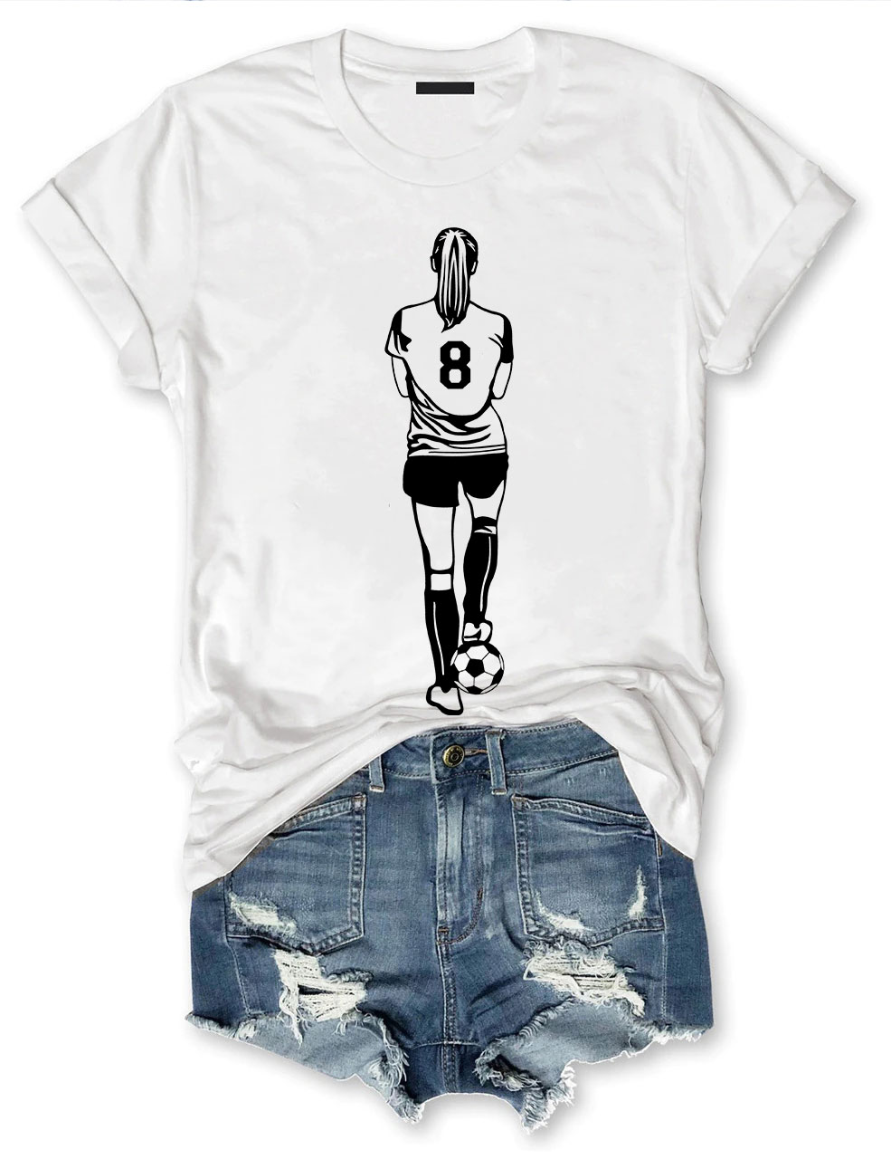 Girls Football Custom T-shirt