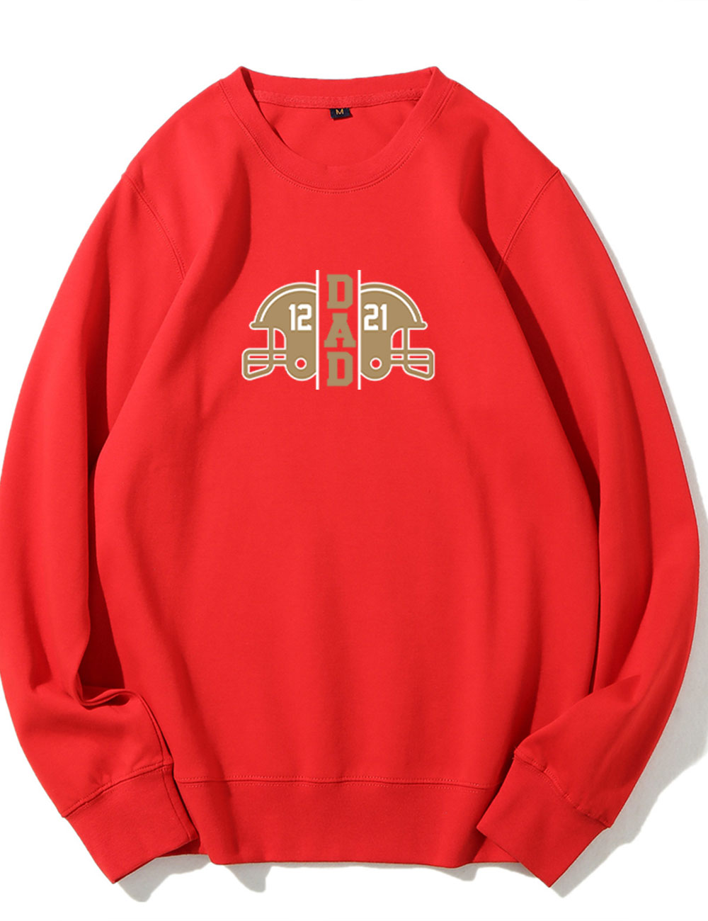 2 Players Custom Football Dad Sweatshirt