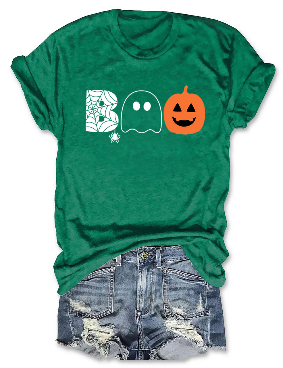 Boo Halloween Ghost Basketball T-shirt