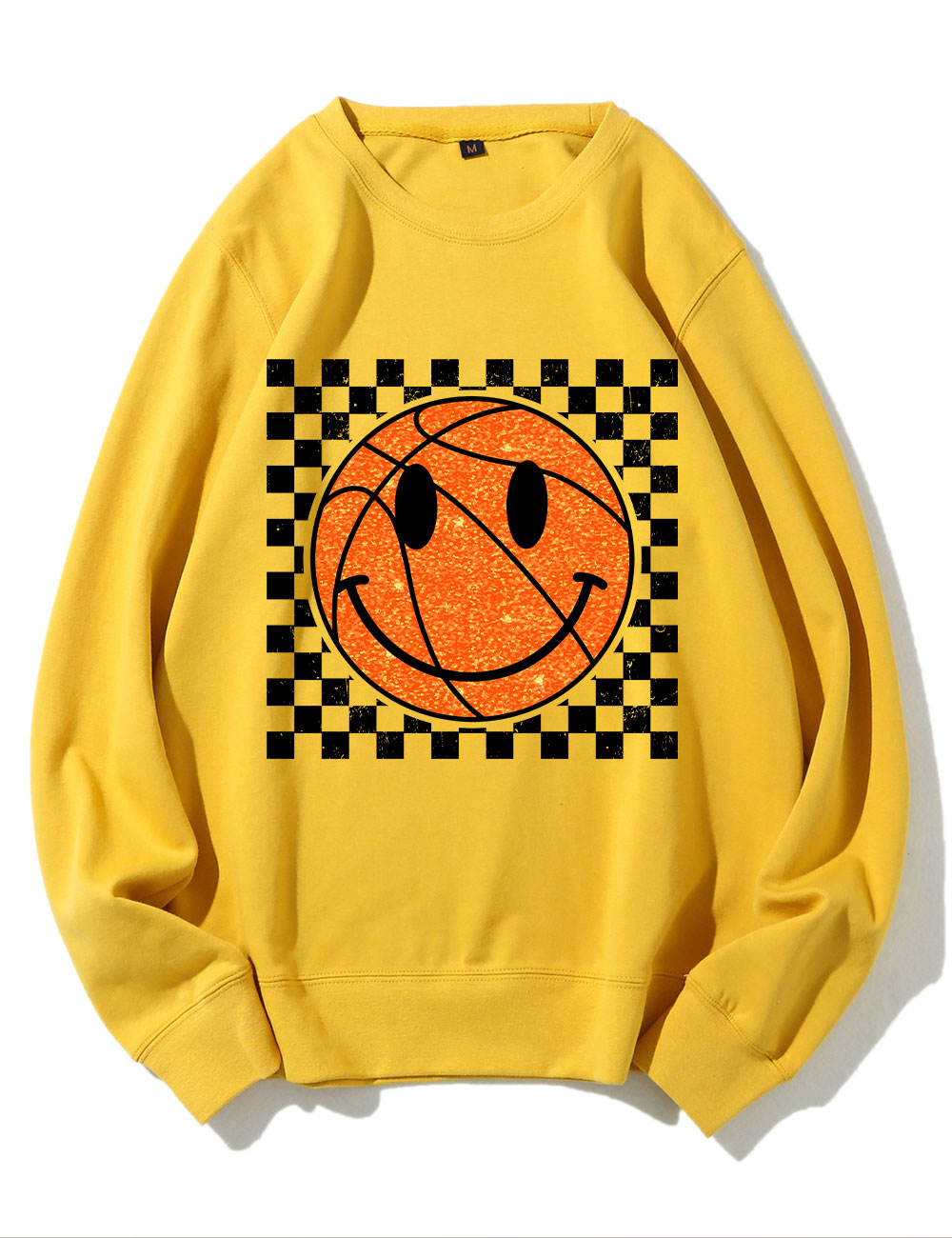 Smile Face Basketball Gameday Sweatshirt