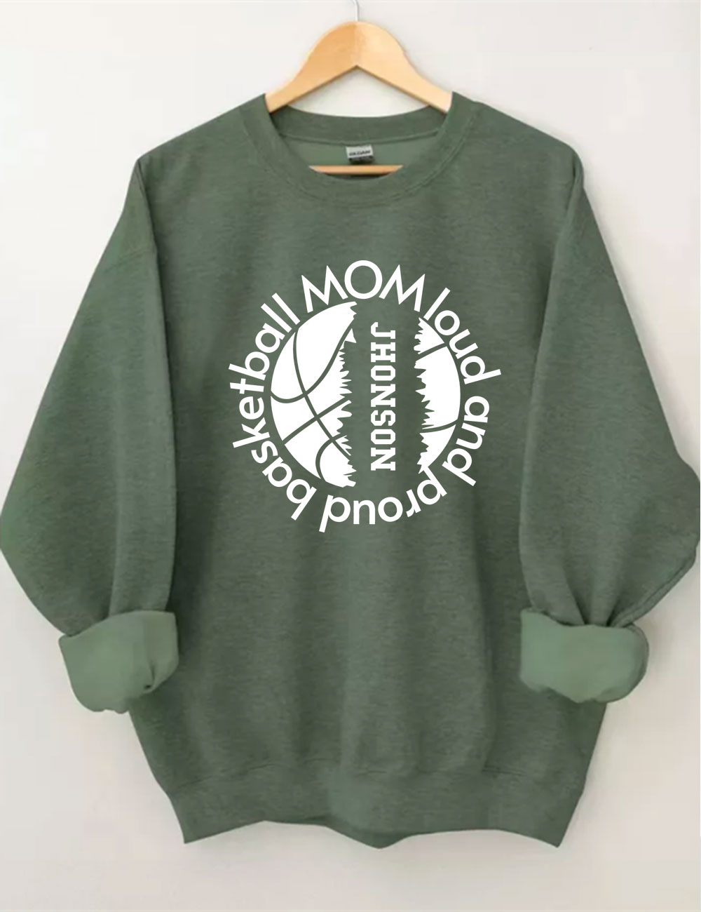 Custom Loud and Proud Basketball Mom Sweatshirt