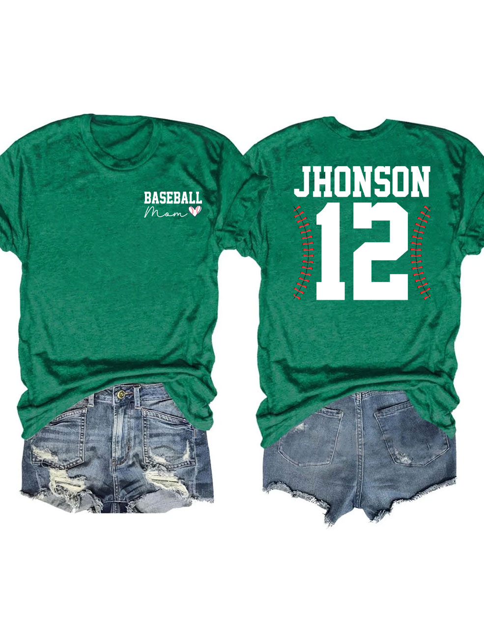 Custom Baseball Mom T-Shirt