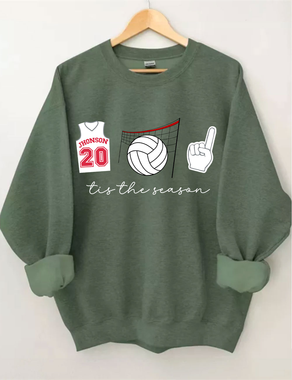 Tis The Season Custom Volleyball Sweatshirt