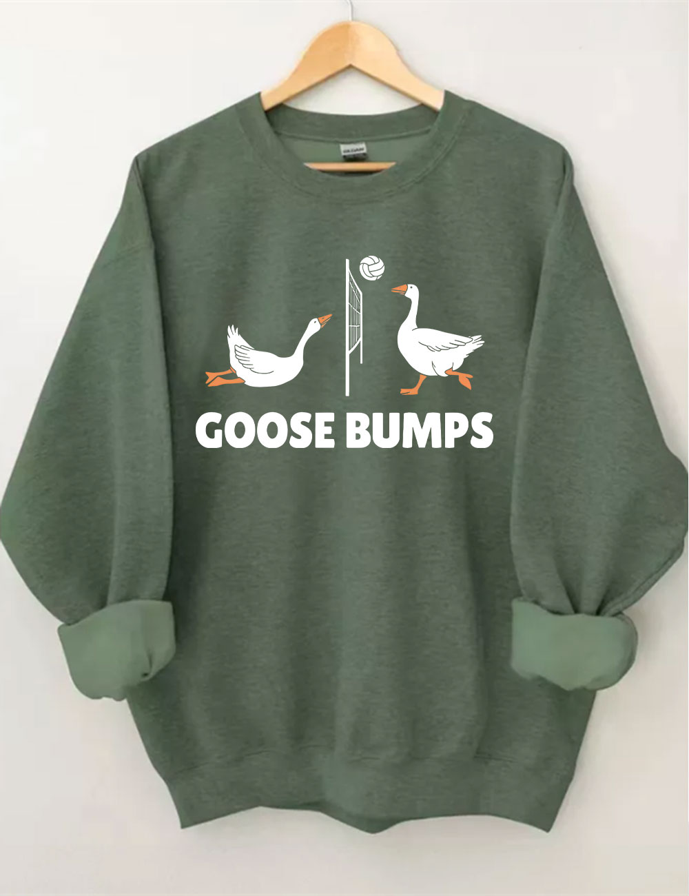 Goose Bumps Funny Volleyball Sweatshirt