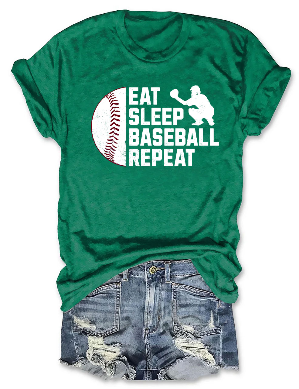 Eat Sleep Baseball Repeat T-shirt