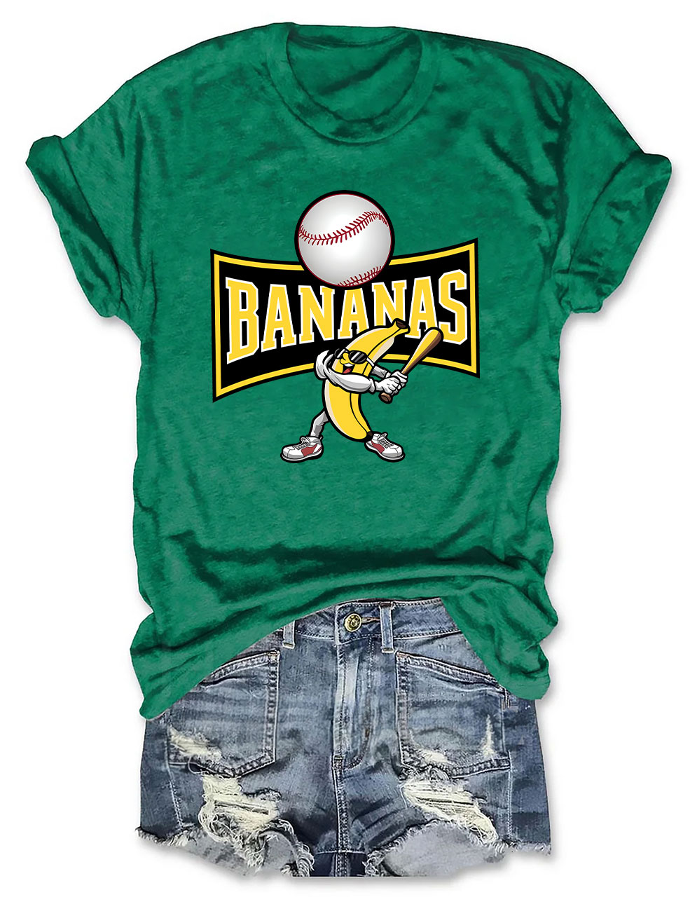 Let's Go Bananas Funny Baseball T-Shirt