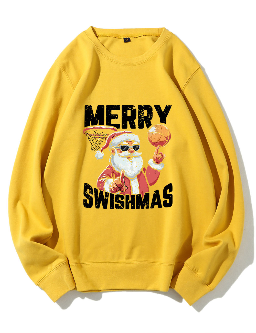 Merry Swishmas Basketball Sweatshirt