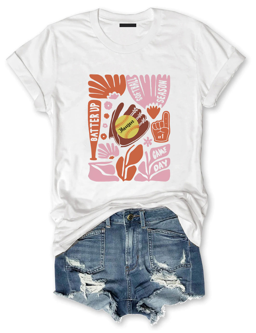 Custom Softball Mom T-shirt