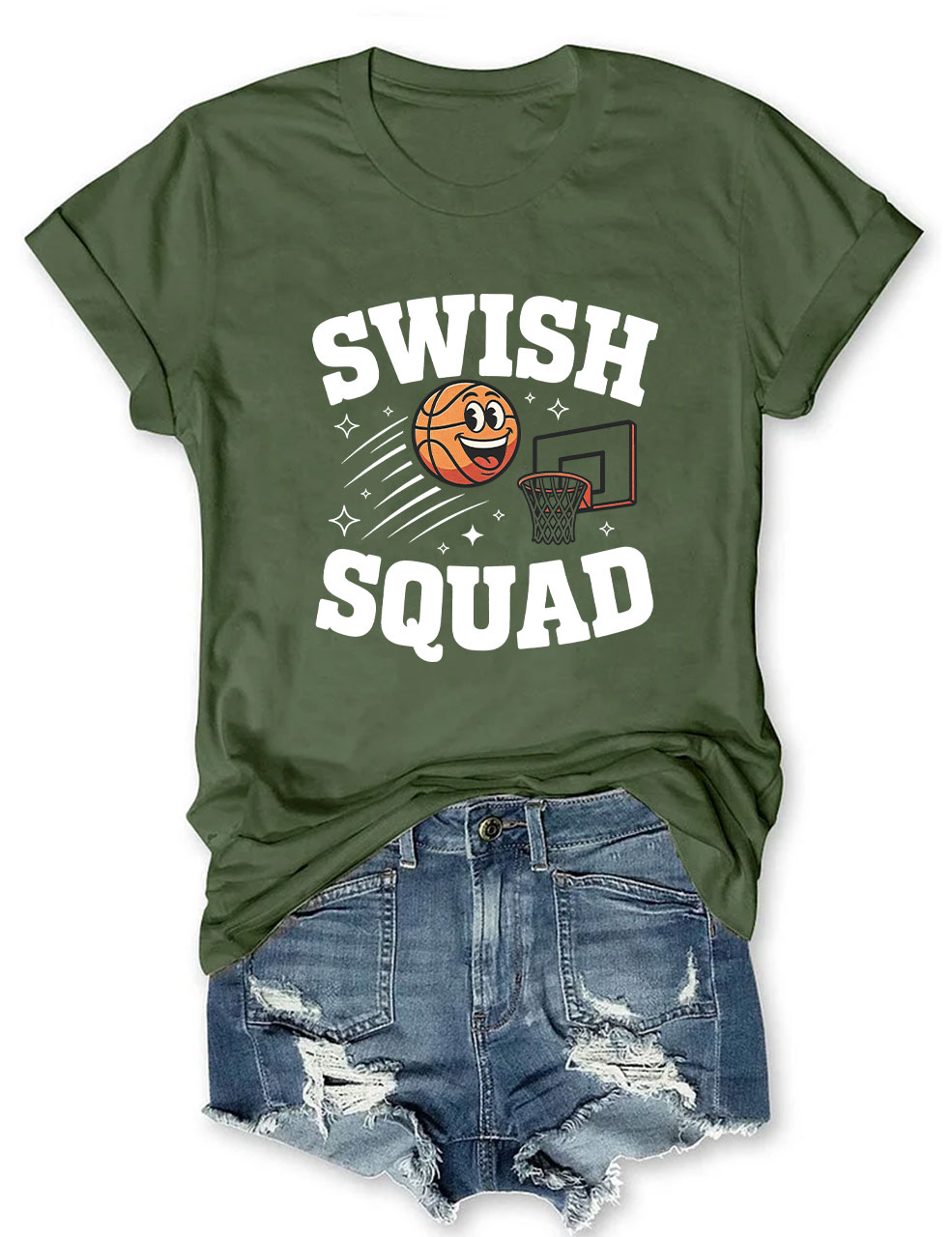 Swish Squad Basketball T-Shirt