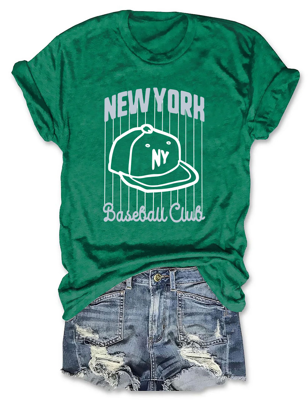 Retro New York Pinstripes Baseball T-Shirt