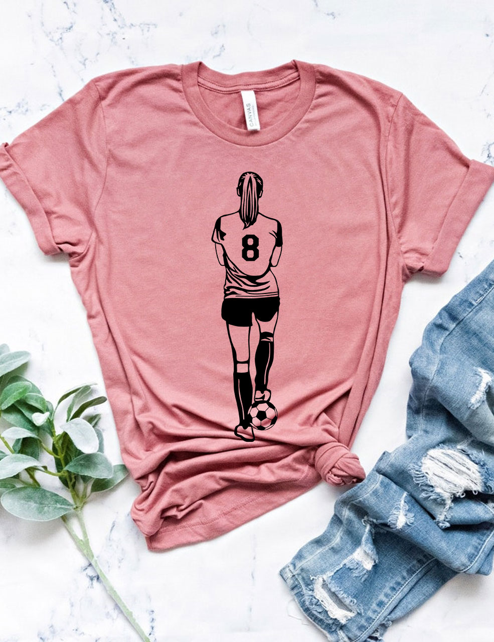 Girls Football Custom T-shirt