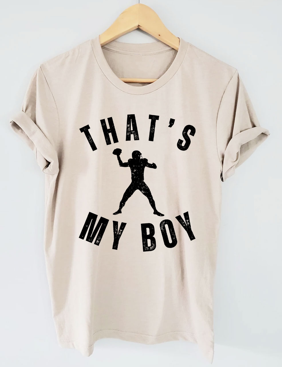 Custom That's My Boy Football Mom T-shirt