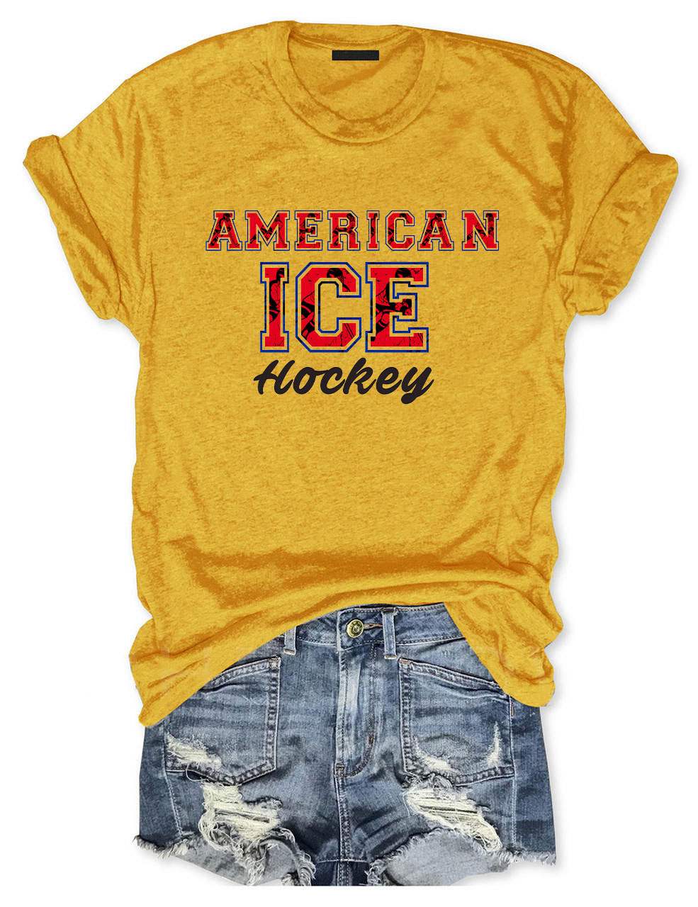 American Ice Hockey Custom T-shirt