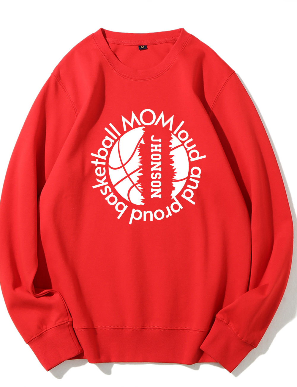 Custom Loud and Proud Basketball Mom Sweatshirt